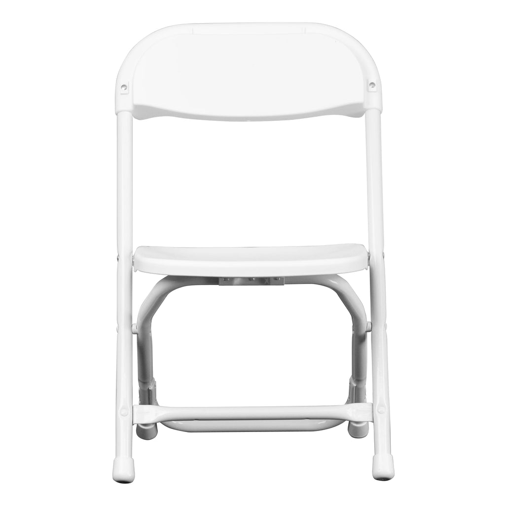 White Plastic Kids Folding Chair V67683