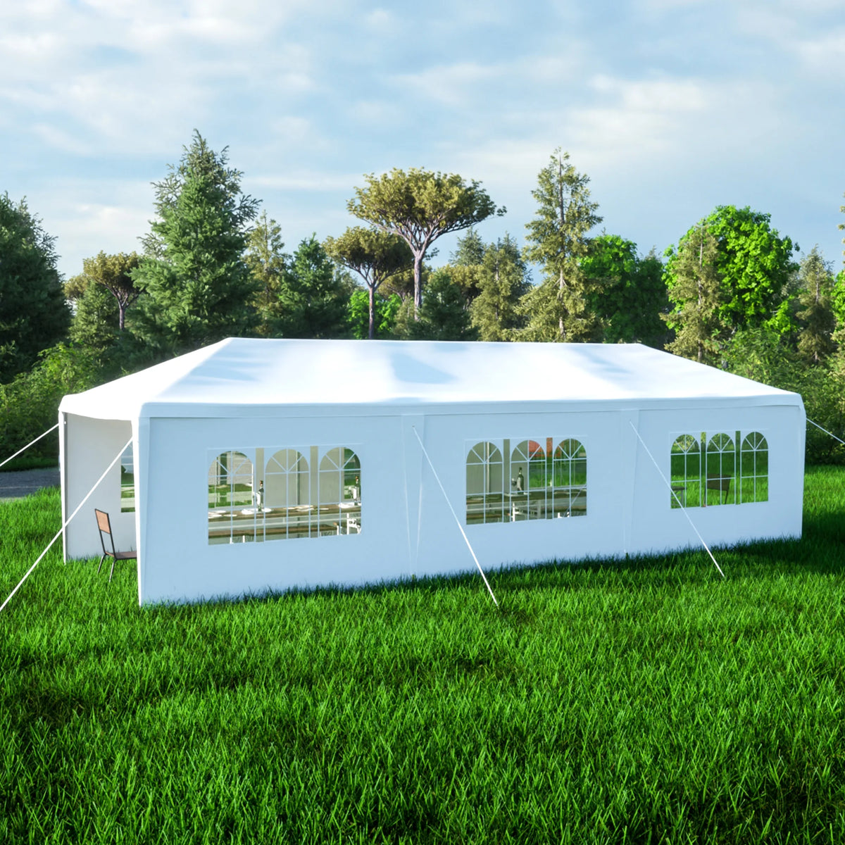 10x30' Outdoor Canopy Tent with 8 Removable Sidewalls E156