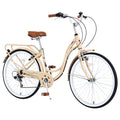 Blue 26-Inch 7-Speed Steel Frame Beach Cruiser Bike S22144