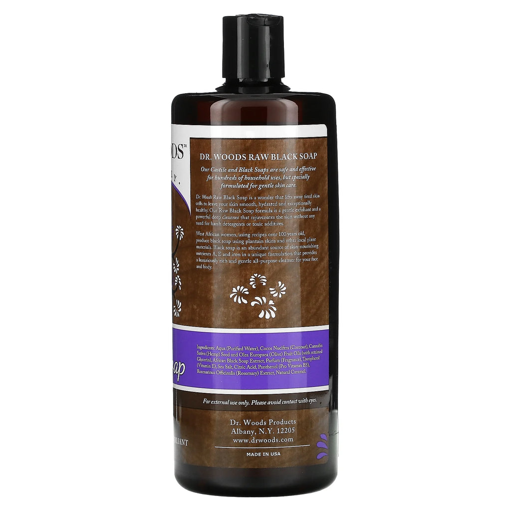 Raw Black Soap, 32 fl oz O389