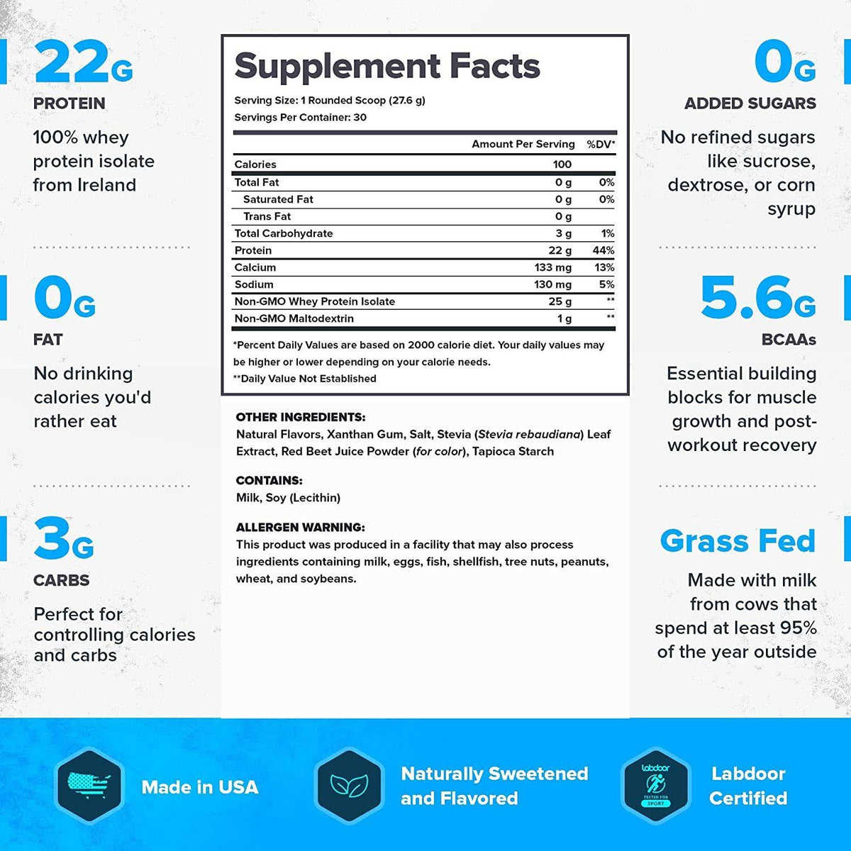 Strawberry Banana Whey Isolate Protein Powder C35044