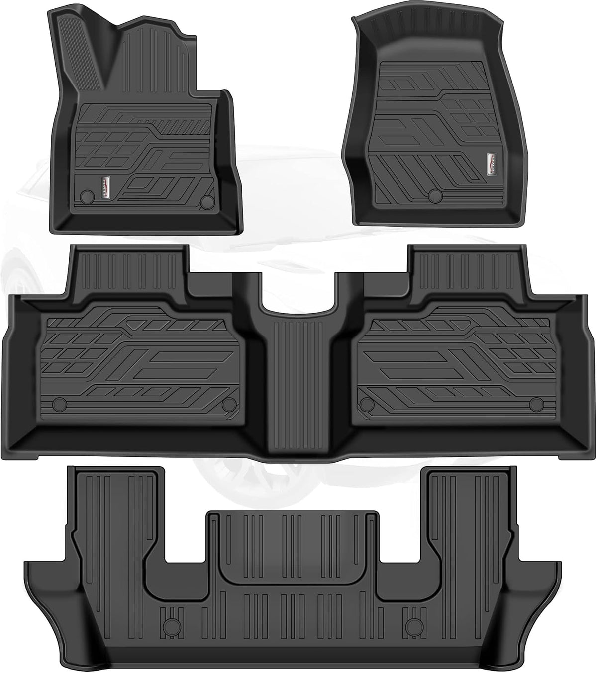 Black TPE All Weather Floor Liners Y502