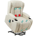 PU Leather Electric Power Lift Recliner Massage Chair with USB Port T94157