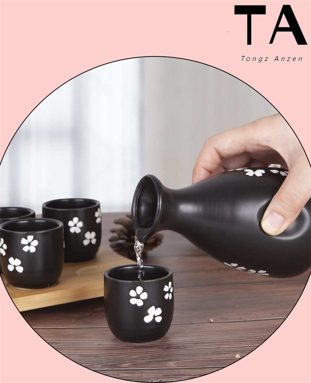 6pcs Ceramic Sake Set E517