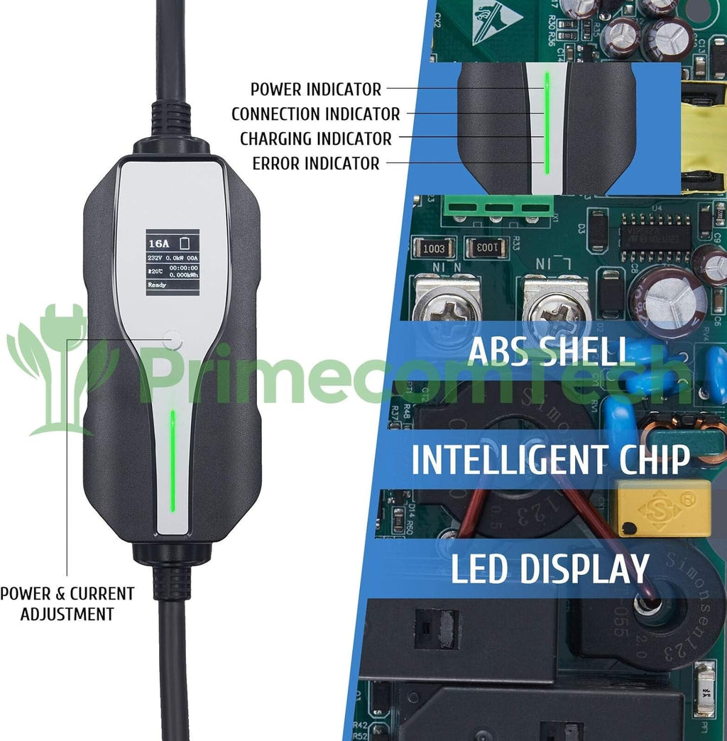Level 2 Electric Vehicle Charger Amperage Adjustable 50Ft Cable A11142