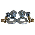 Chrome 2-Valve Trim Kit with Stems C3454