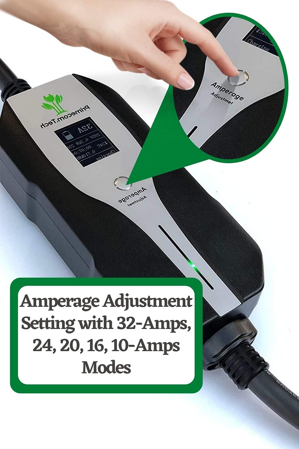 Level 2 Electric Vehicle Charger Amperage Adjustable 50Ft Cable A11142