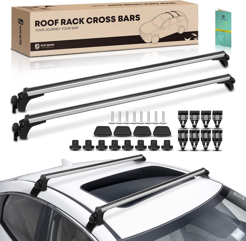 52" Aluminum Roof Rack Cross Bars with Mounting Clamps I368