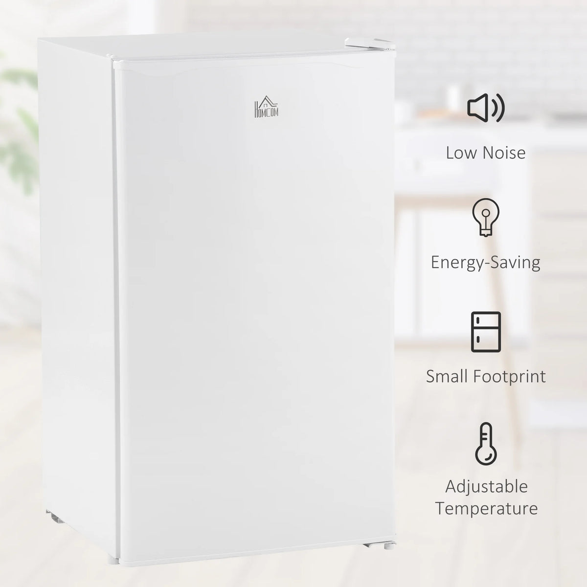 White 3.2 Cu.Ft Mini Fridge with Freezer O526