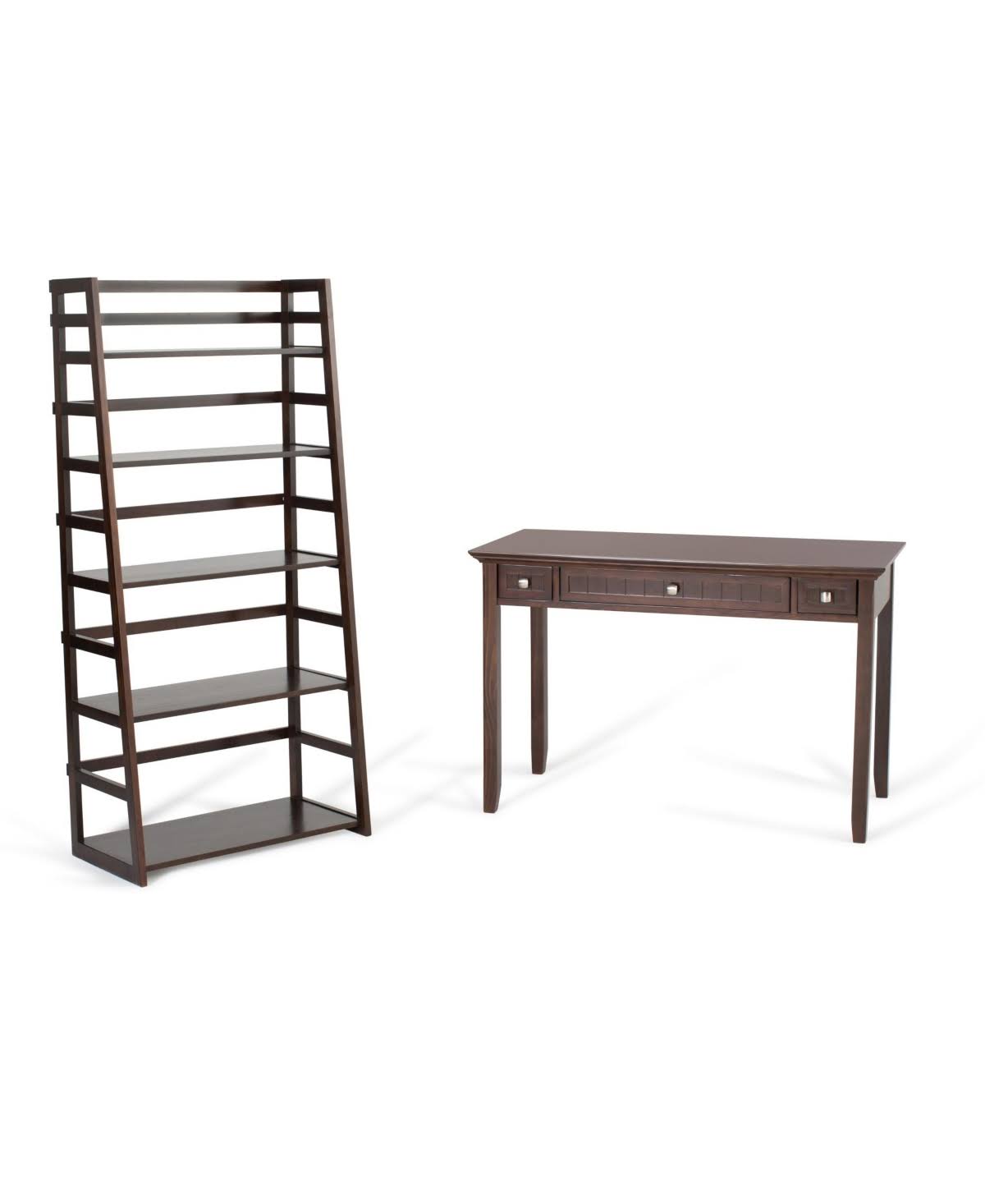 Wood 4 Shelf Ladder Bookcase P220