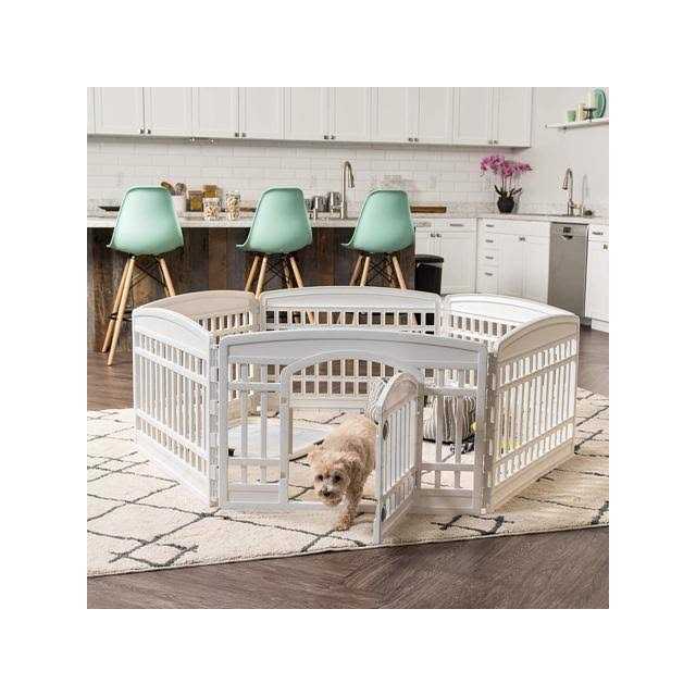 6 Panel Exercise Pet Playpen with Door D510825