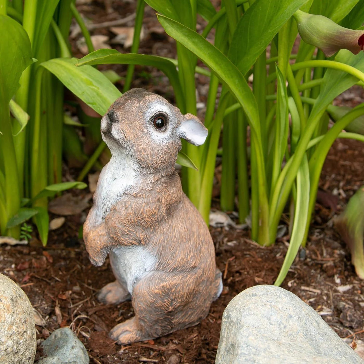 Standing Bunny Statue, Multicolor W227