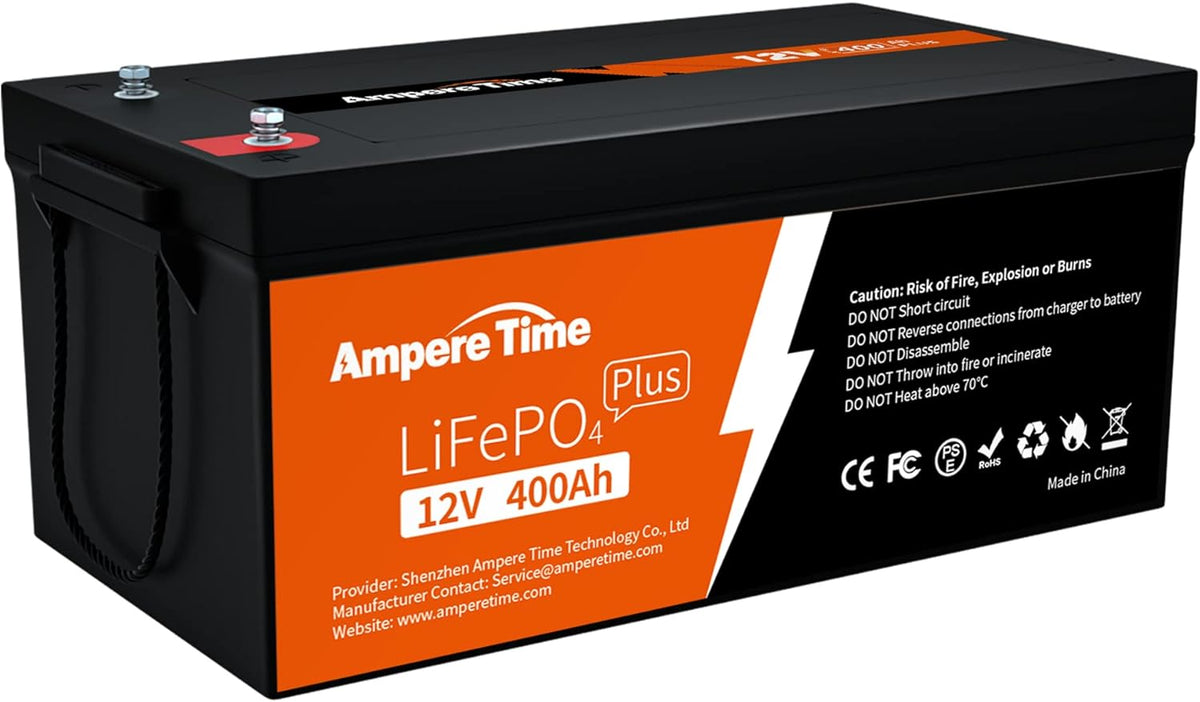 12V 400Ah Deep Cycle LiFePO4 Battery Pack with 250A BMS N9088