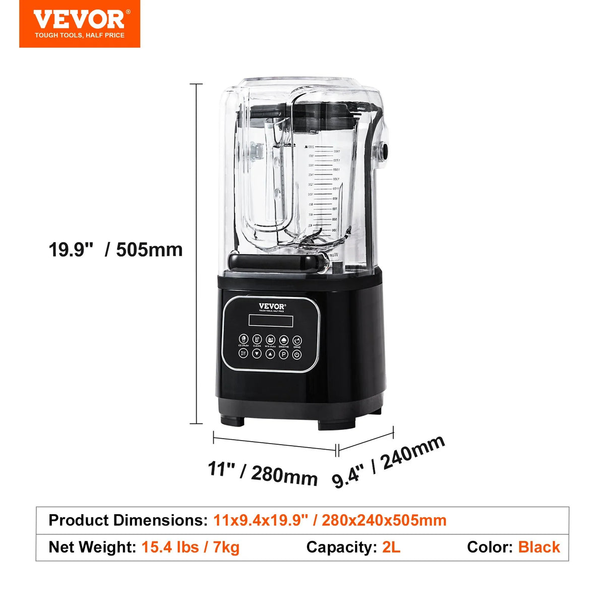 68 oz Stainless Steel Commercial Blender H24926