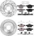 Front and Rear Brake Rotors and Ceramic Brake Pads A600945