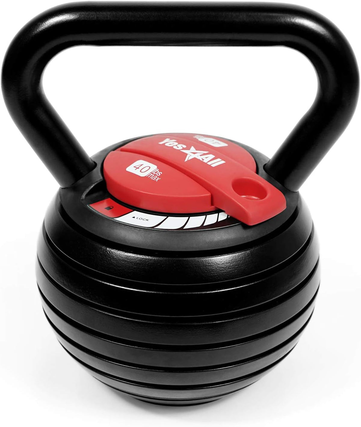 Solid Rubber Base Cast Iron Kettlebell Weights Set, Pack of 2 O89667