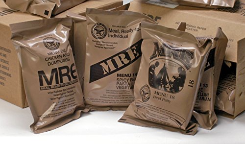 Pack Of 6 Ready to Eat Meals with Entrees, Dessert, Flameless Heater & Accessories M312