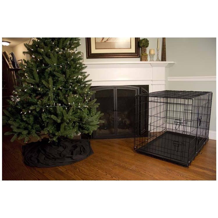 Foldable Double Door Pet Crate with Divider J9464