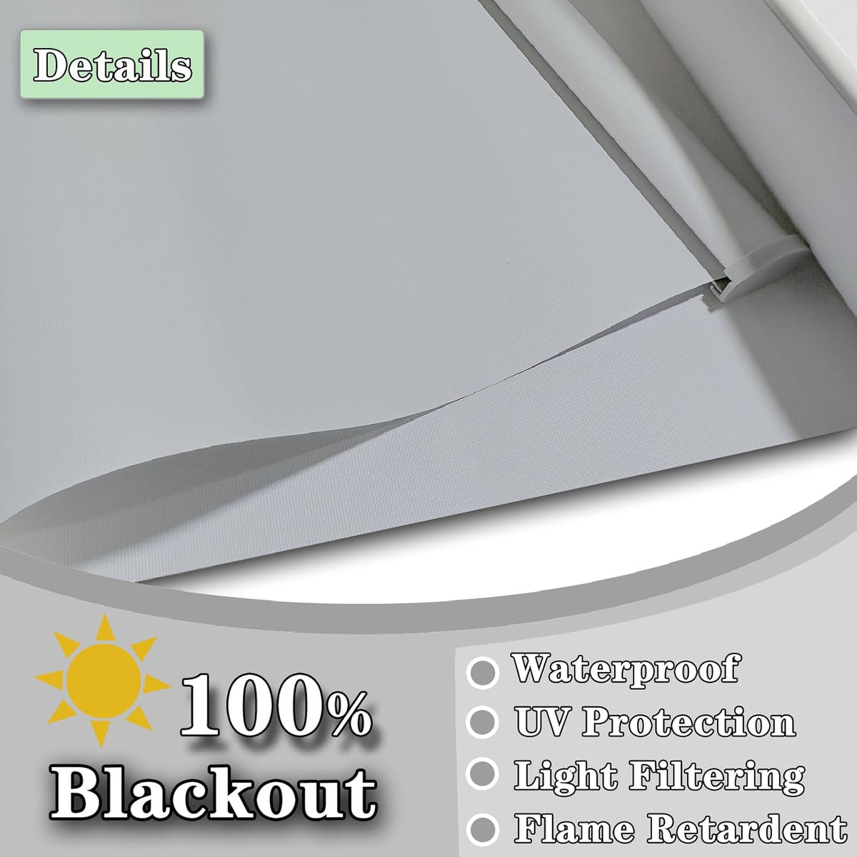 100% Blackout Thermal Insulated Window Blinds R53128