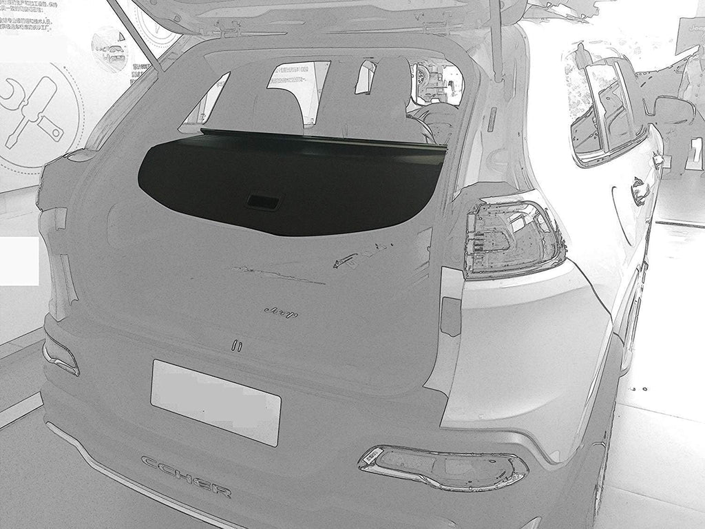 Black Retractable Cargo Cover D7525