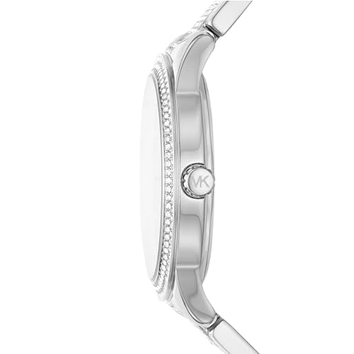 Stainless Steel and Pavé Crystal Multifunction Watch F410113