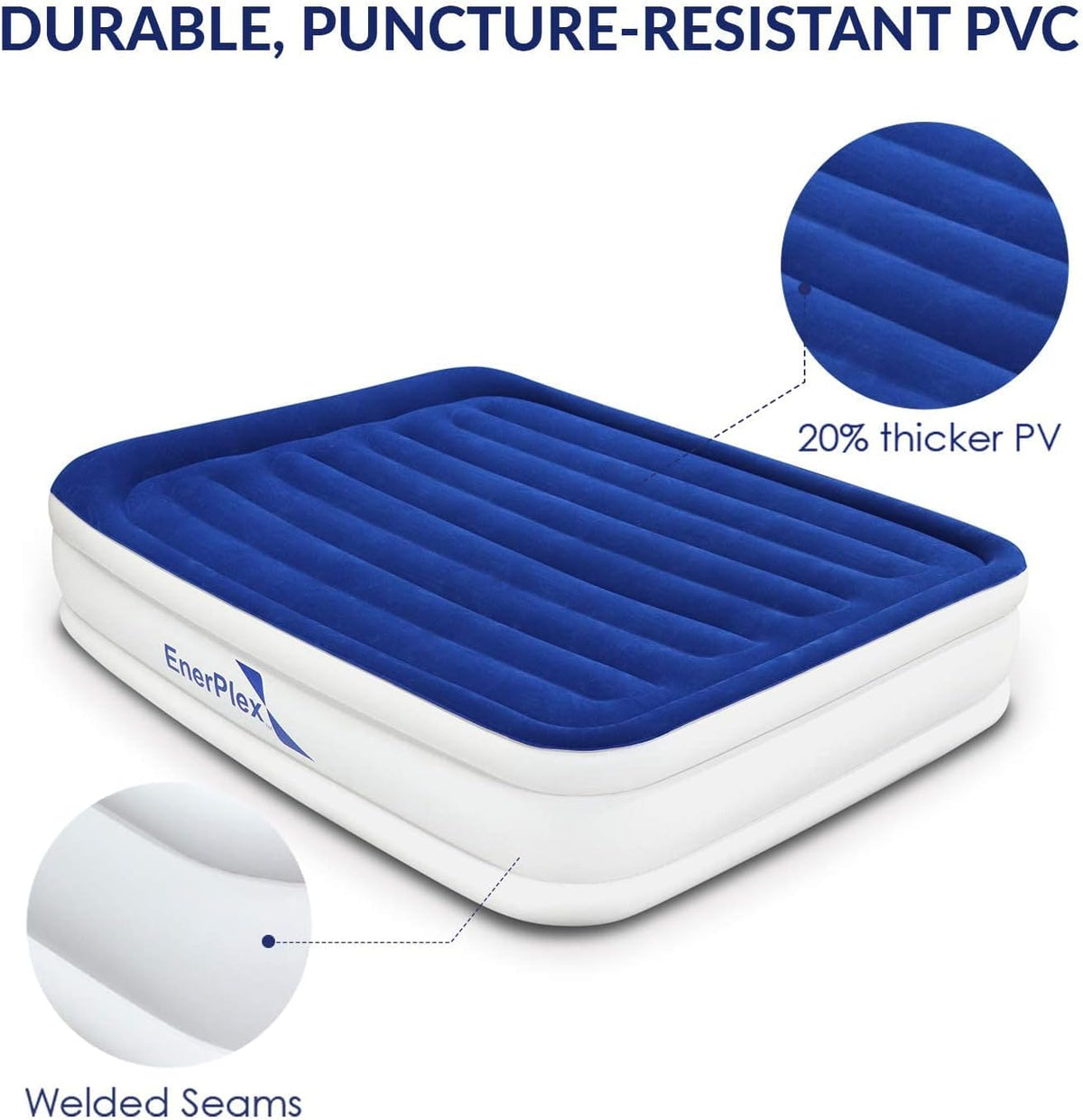Queen Air Mattress with Built-in Dual Pump Y65687
