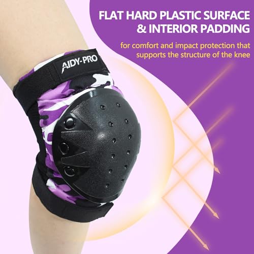 Blue Kids Knee Pads and Elbow Pads Protective Gear Set K7558