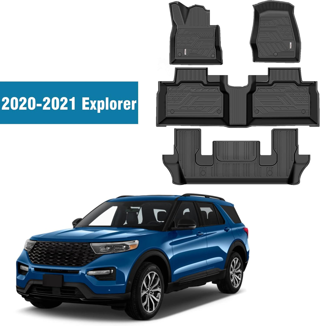 Black TPE All Weather Floor Liners Y502