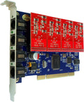 4 Port Analog FXO Card with 4 FXO Modules PCI V323