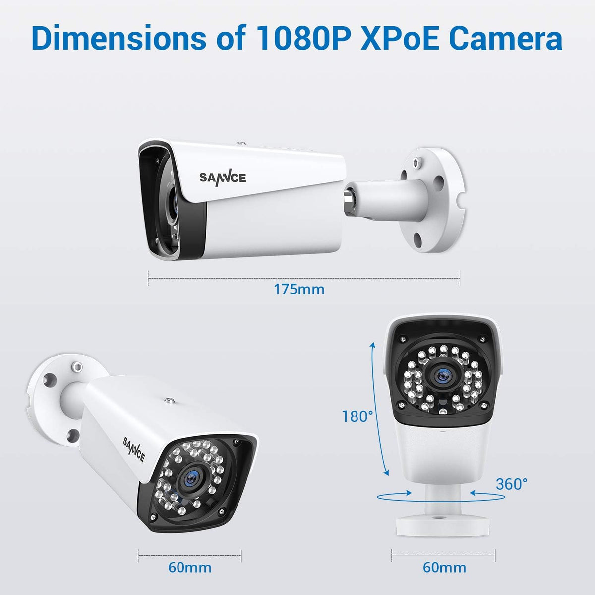 1080P 4 Pcs Security Camera System with 1TB Hard Drive B9558