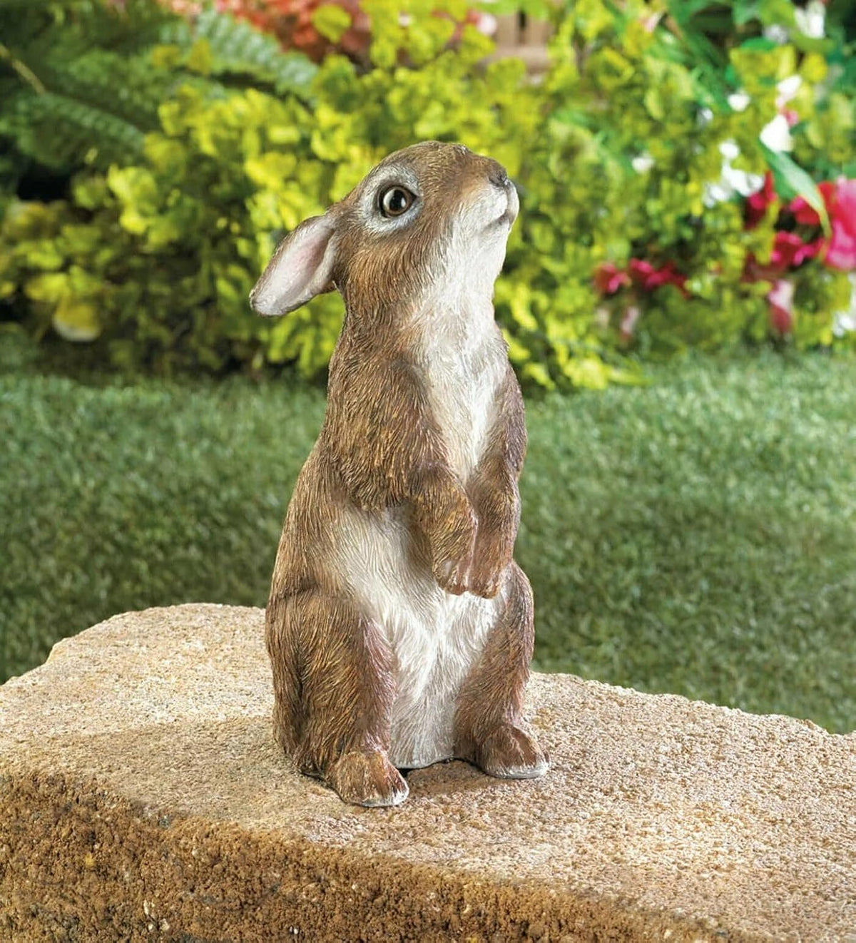 Standing Bunny Statue, Multicolor W227