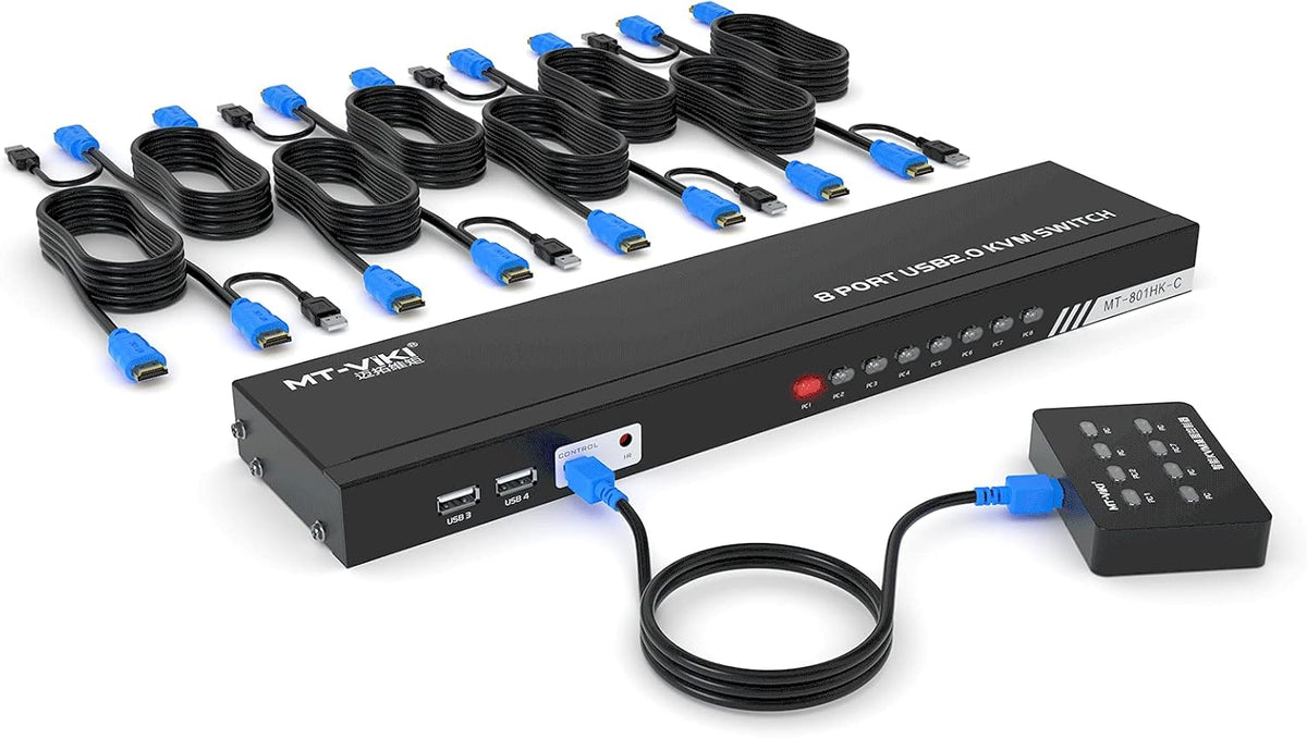8 Ports 4K 30Hz HDMI KVM Switch S923621