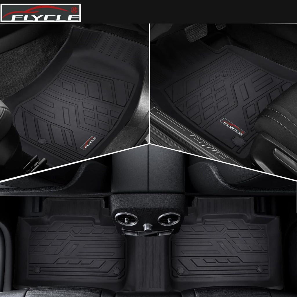 Black TPE All Weather Floor Liners Y502