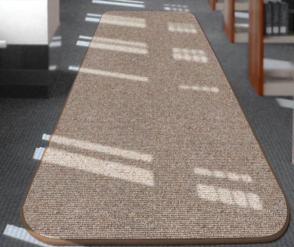 Skid-Resistant Carpet Runner Pebble Beige 8 Feet X 36 Inches S468