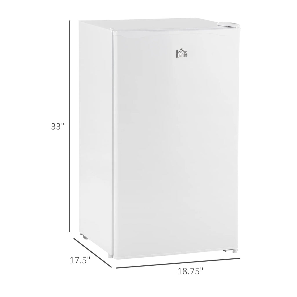 White 3.2 Cu.Ft Mini Fridge with Freezer O526