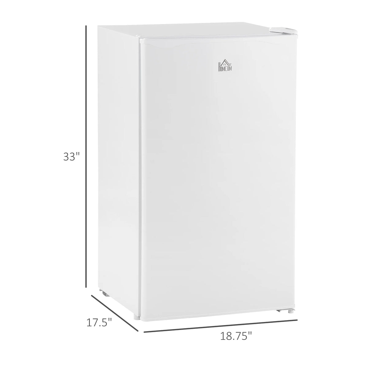 White 3.2 Cu.Ft Mini Fridge with Freezer O526