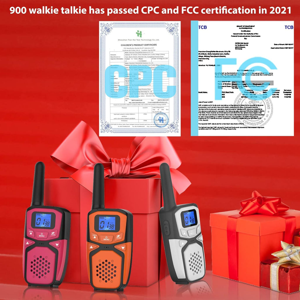 Walkie Talkie for Kids with Batteries and Charger E107