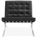 Black Leather Lounge Chair H4503