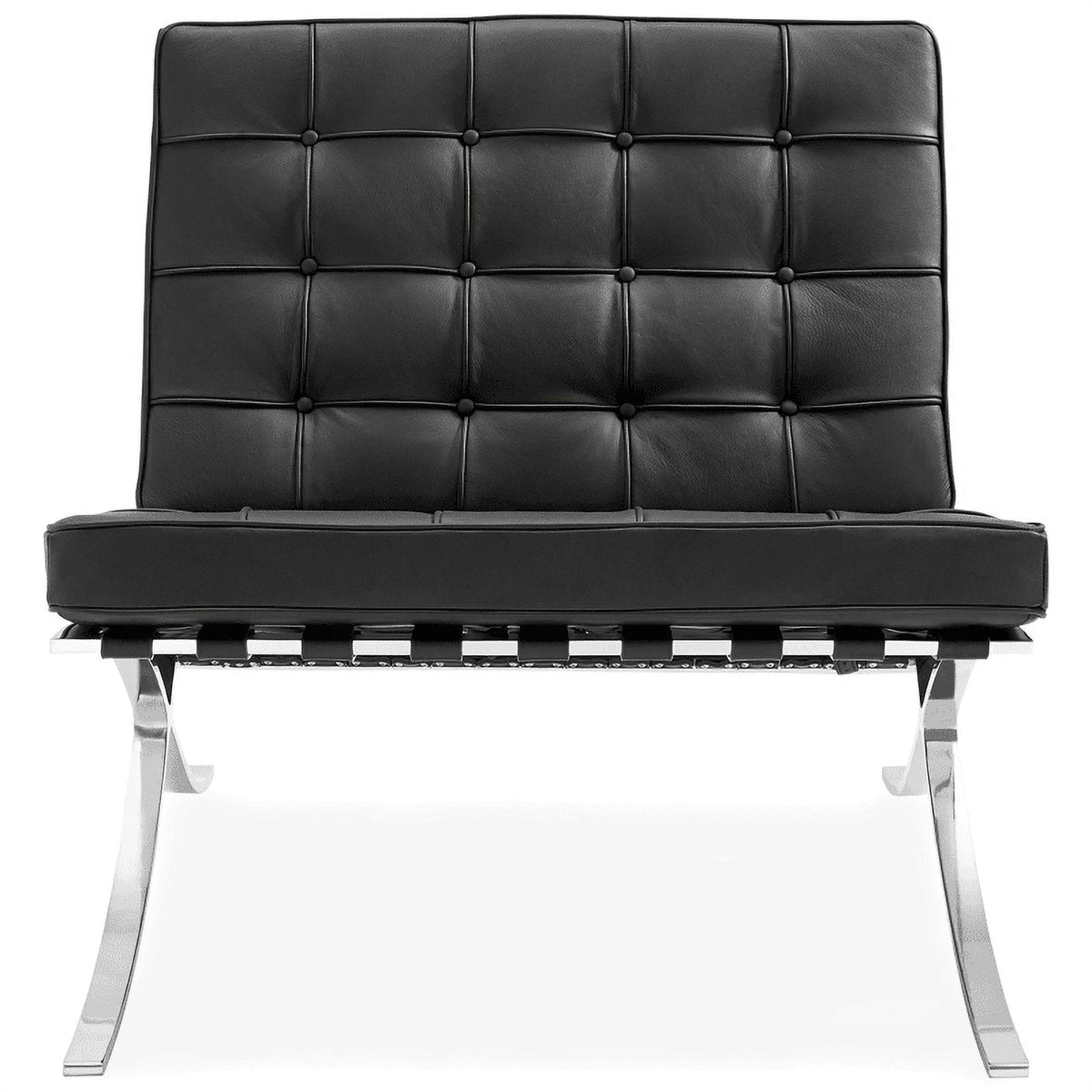 Black Leather Lounge Chair H4503