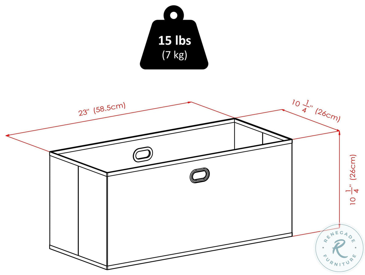 3-Pc Set Folding Bookcase with Fabric Basket E40916