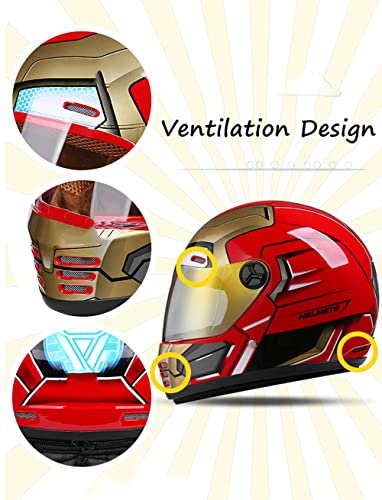 DOT Approved Youth Kids Full Face Motorcycle Helmet with Visor C5343