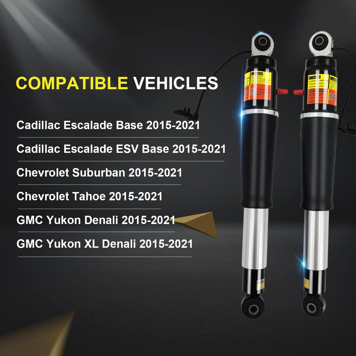 Rear Air Shock Absorber Pack of 2 E814