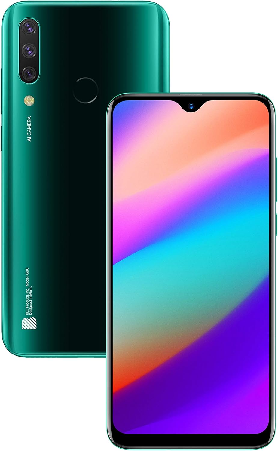 Green 6.5" HD+ 64GB Unlocked Smartphone C7950