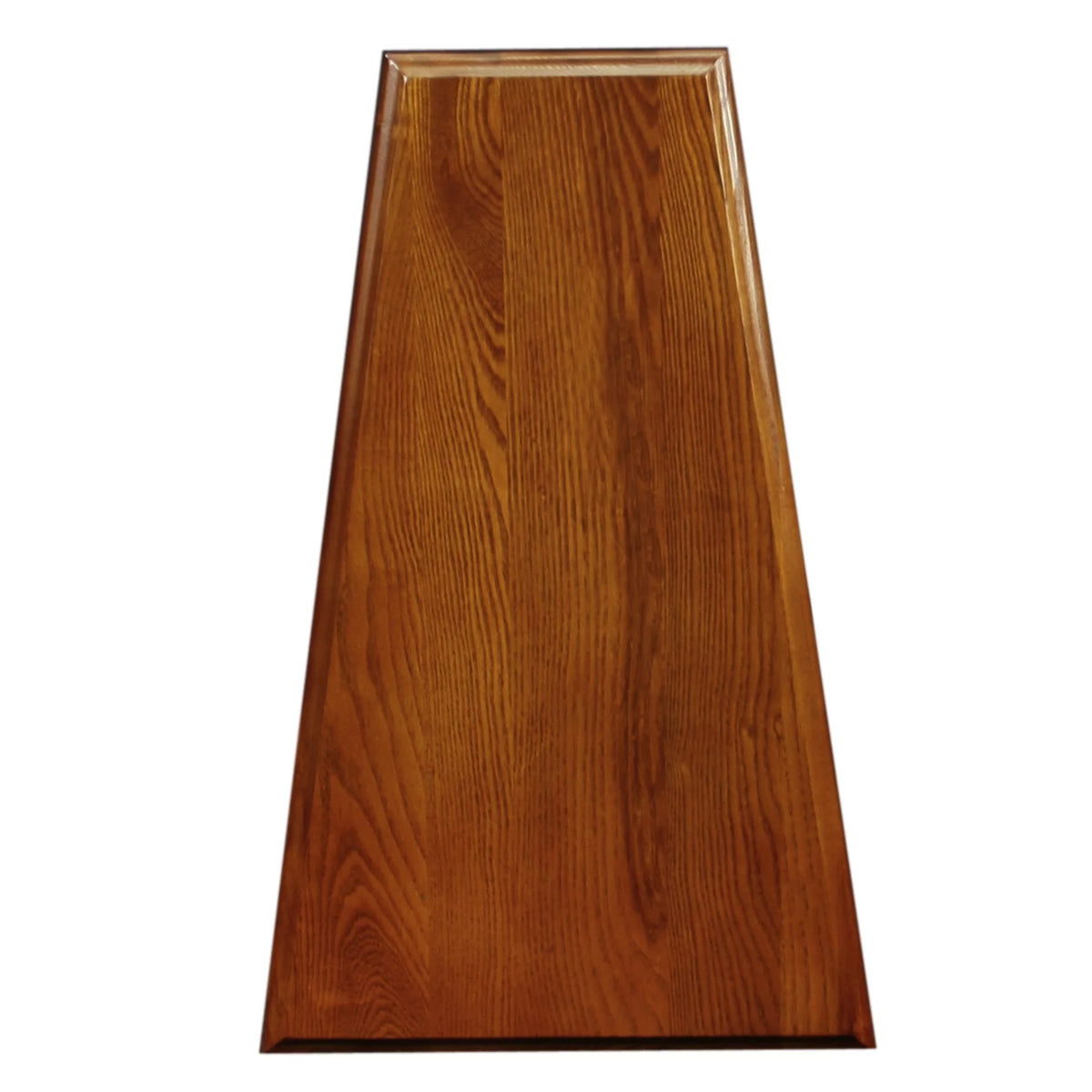 Medium Oak Wedge Table with Shelf Q2753