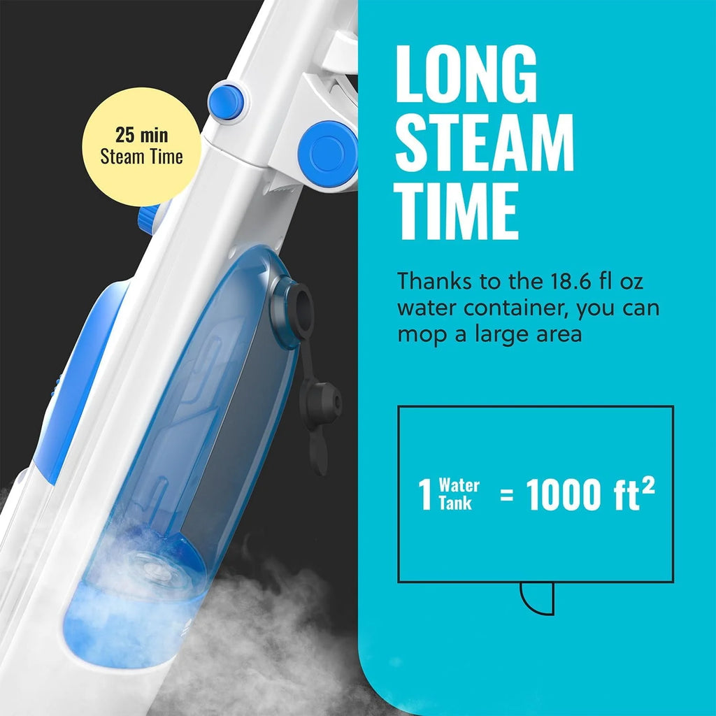 10-in-1 Steam Mop with Detachable Handheld Steam Cleaner P4576
