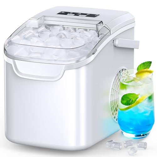 Countertop Portable Ice Maker with Ice Basket and Scoop D3876