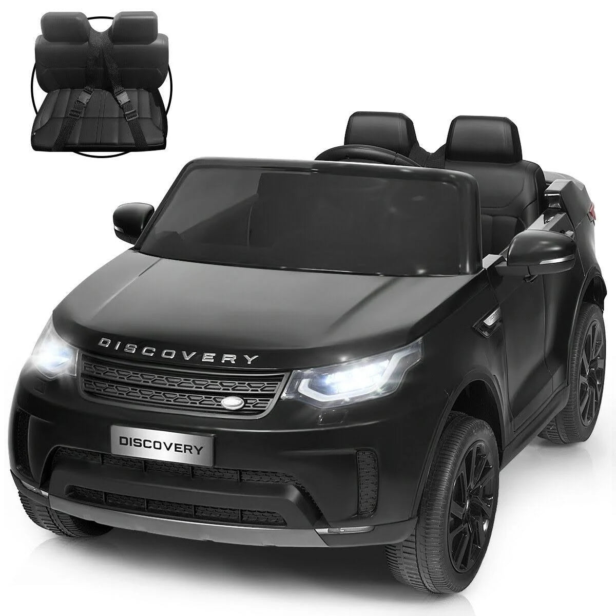 Black 2-Seater Ride on Car Q361