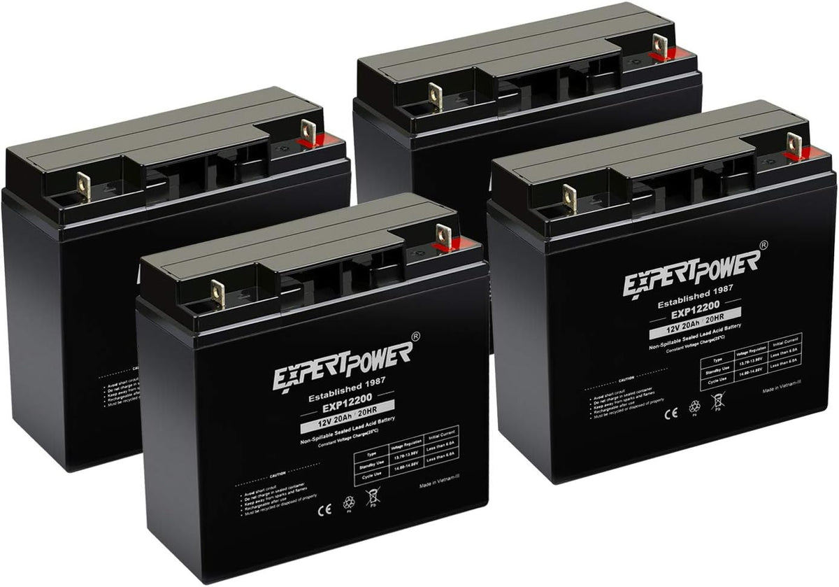 (4 Pack) 12 Volt 20 Ah Rechargeable Battery D24708
