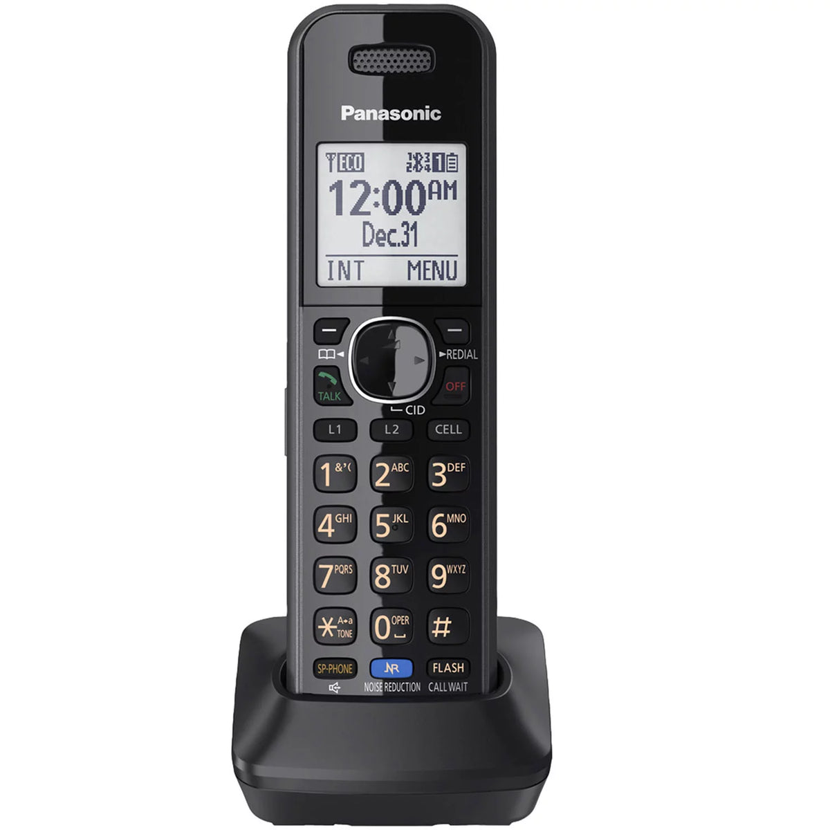 Black Cordless Phone with Answering Machine O710667