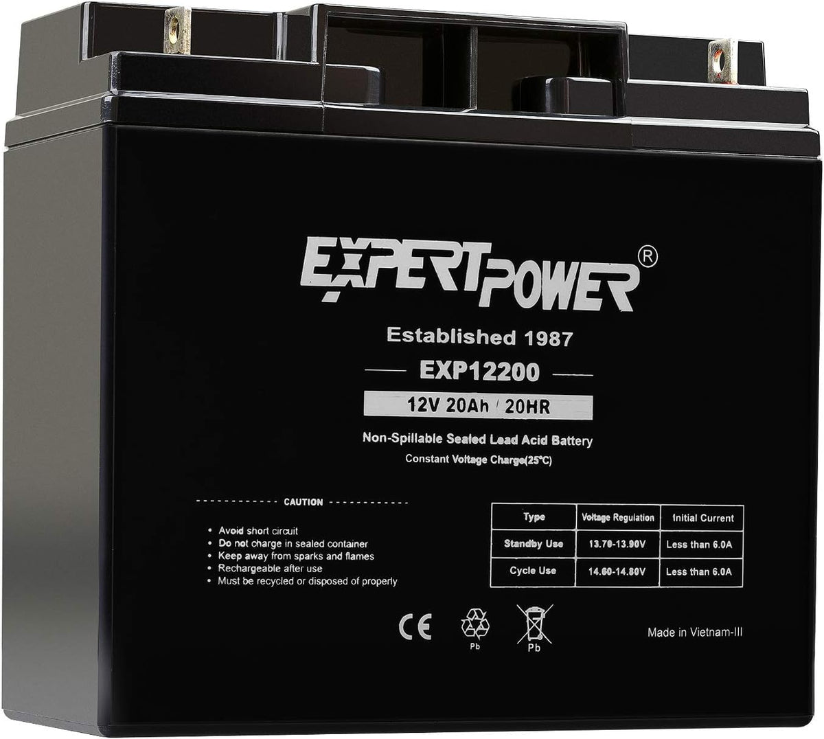 (4 Pack) 12 Volt 20 Ah Rechargeable Battery D24708
